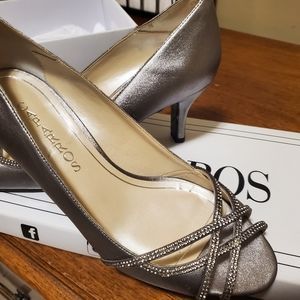 Caparros Eliza heels, Pewter Metallic, size 8.5 worn once for pictures.